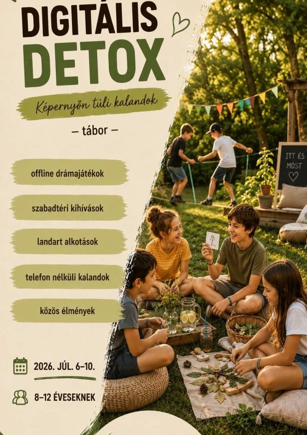 Digitális Detox- képernyőn túl tábor